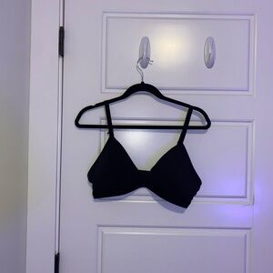 Calvin Klein Padded Triangle Black Bra Top